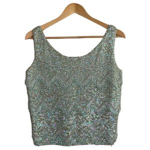 Vintage Beaded and Sequined Top